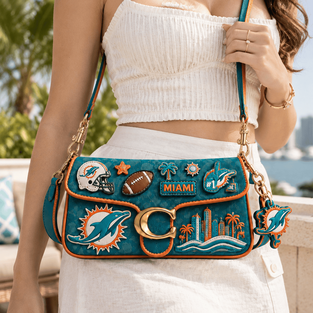 Premium MDP Coach Shoulder Cross With Charm LNTH